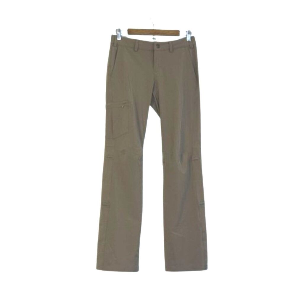 REI Cargo Utility Hiking Pants Womens 2 Straight Leg Outdoor Climbing Tan